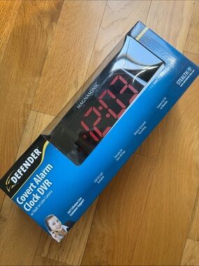 Defender Magnasonic Covert Alarm Clock with Red LED Display